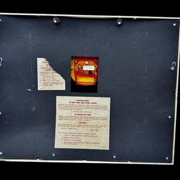 Vintage Spartus World Map Clock – Retro Wall Clock - Picture 3 of 8